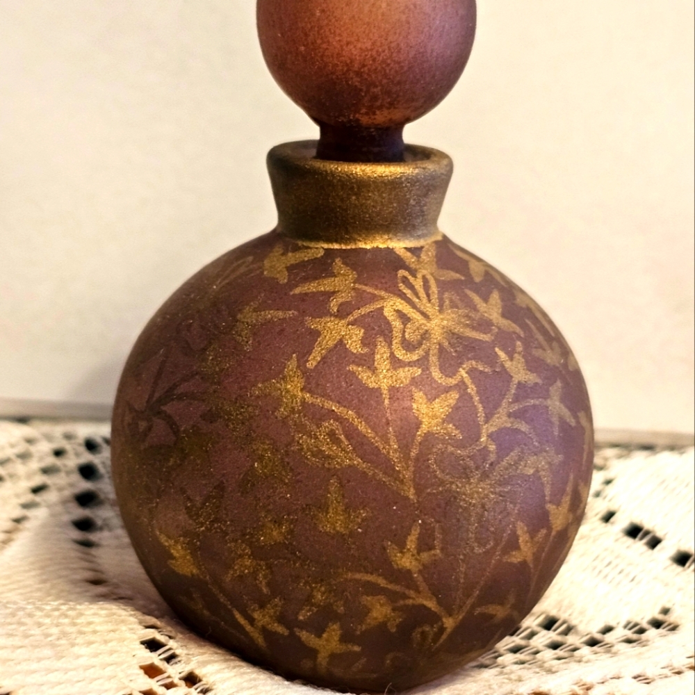 Vtg. Jenny Blair Designs JBD Glass Perfume Bottle
